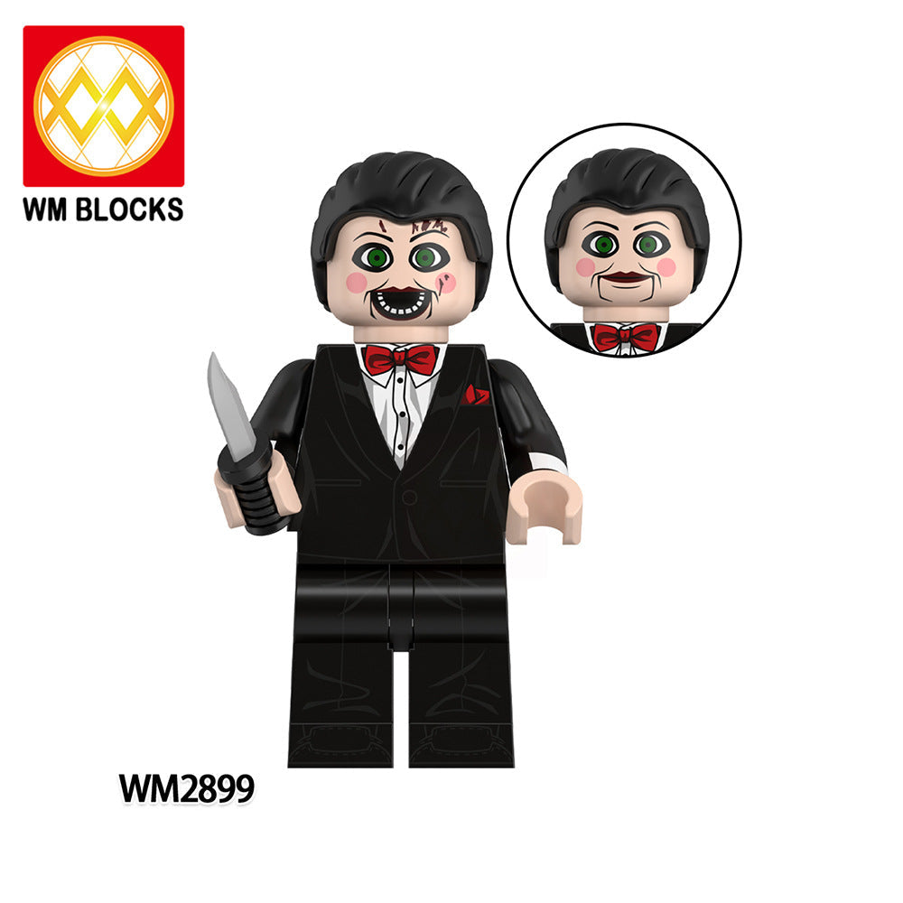 Wholesale Building Blocks Minifigures Horror Series Ghost  Figure Building Blocks Toy Bag