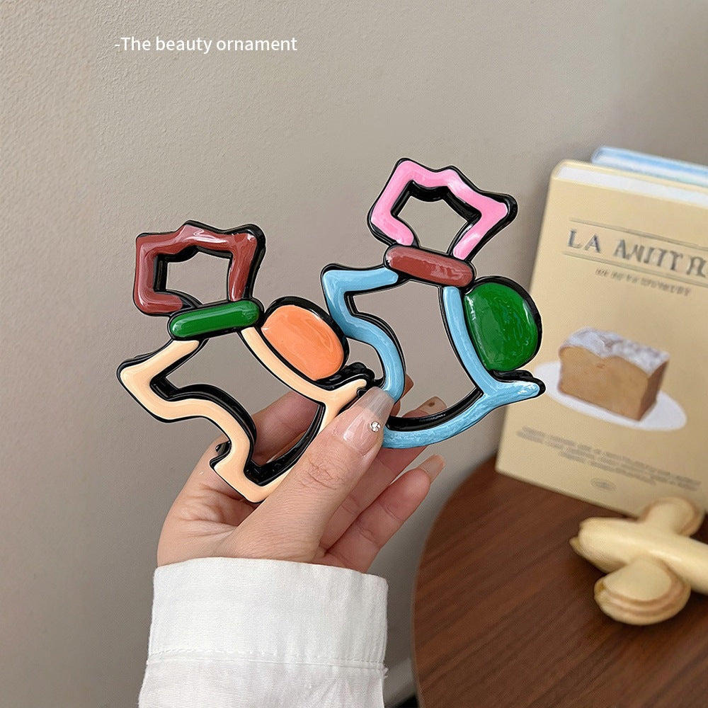 Wholesale Puppy Clamp Women's New High-end Shark Clip Traceless Hairpin Back of Head