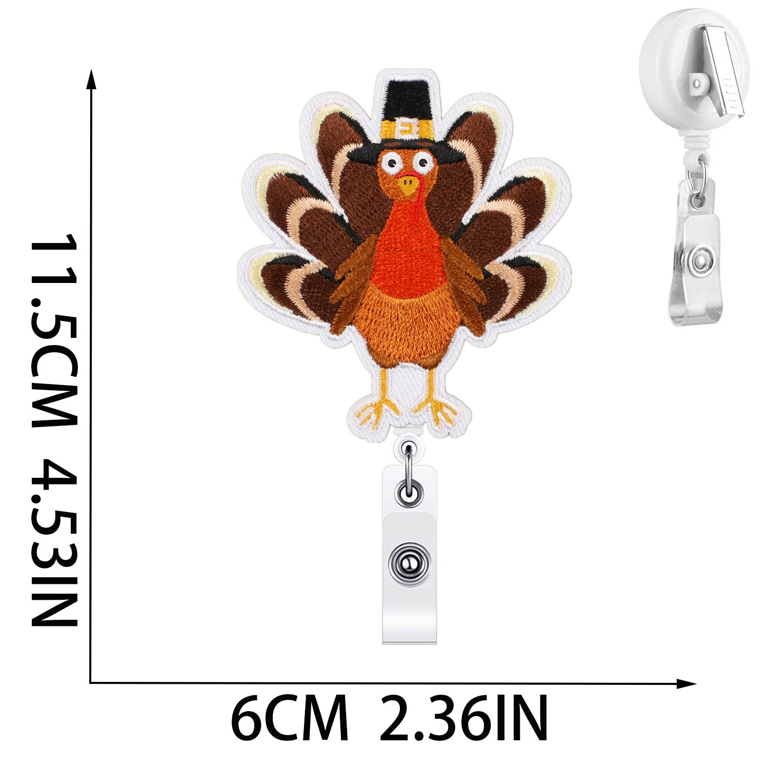 Wholesale Thanksgiving Embroidered Patch Set 15Pcs Pumpkin Hedgehog Maple Leaf Applique With Alligator Clip Polyester Stylish For Clothing