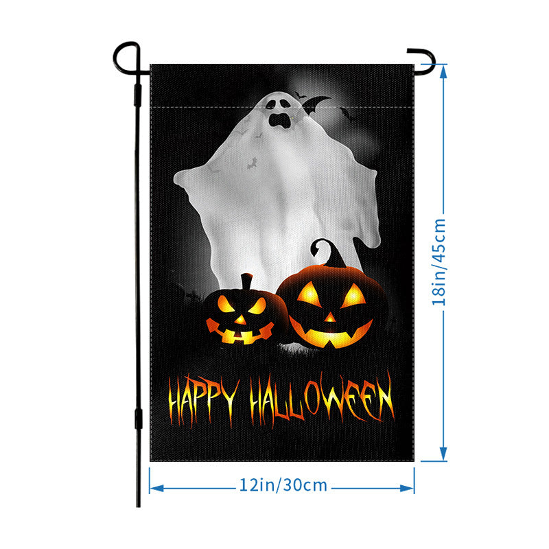 Wholesale Halloween Garden Flag Skull Hanging Flag Party Atmosphere Garden Flag