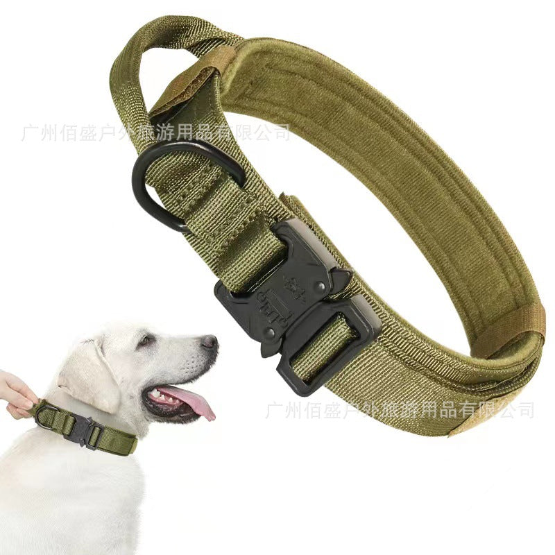 Wholesale Outdoor Nylon Water Repellent Adjustable Tactical Dog Collar