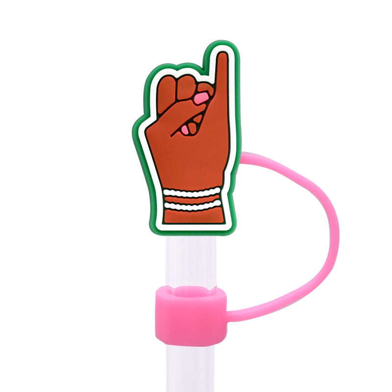 Wholesale Random 100pcs 10MM pink dust plug straw h accessories