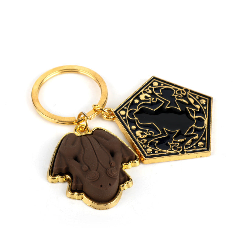 Wholesale Magic Academy Chocolate Frog Tag Keychain