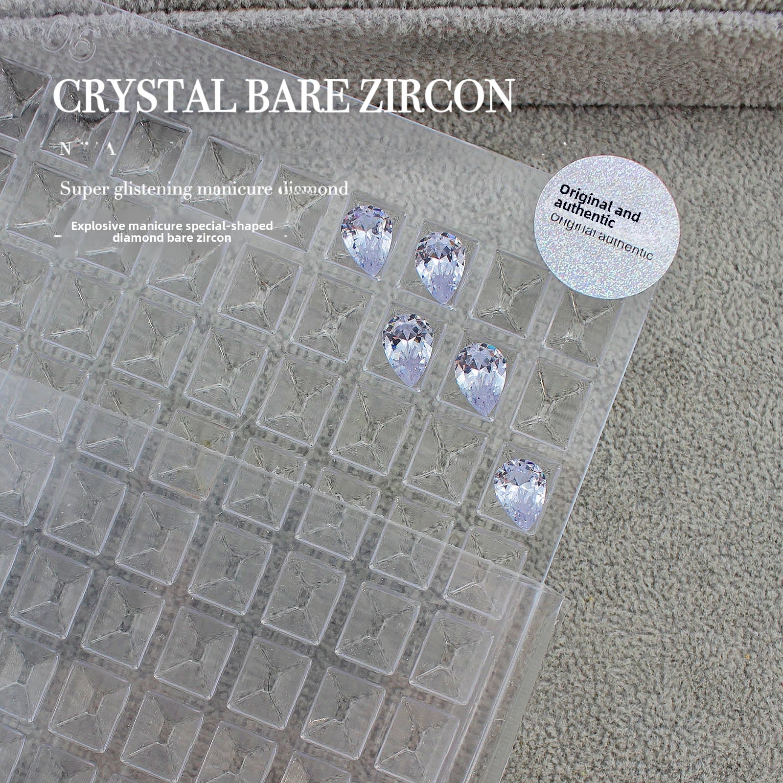 Wholesale 50pcs Flashing Mini Nude Zircon Pointed Bottom Diamond Shaped Rock Sugar Pigeon Egg Water Drop Nail Art Horse Eye Nail Art Jewelry