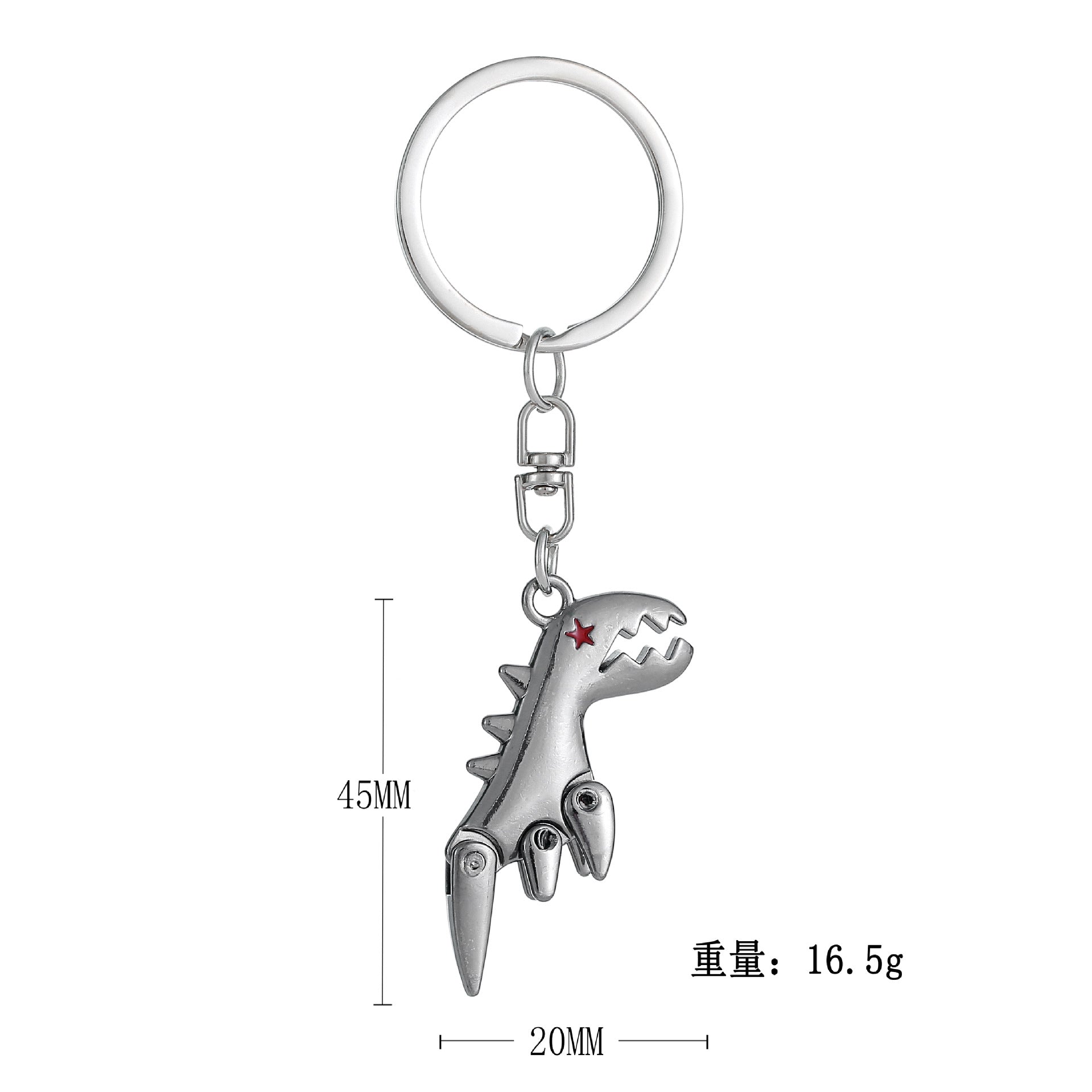 Wholesale 3D Jurassic Science Fiction Little Dinosaur Keychain