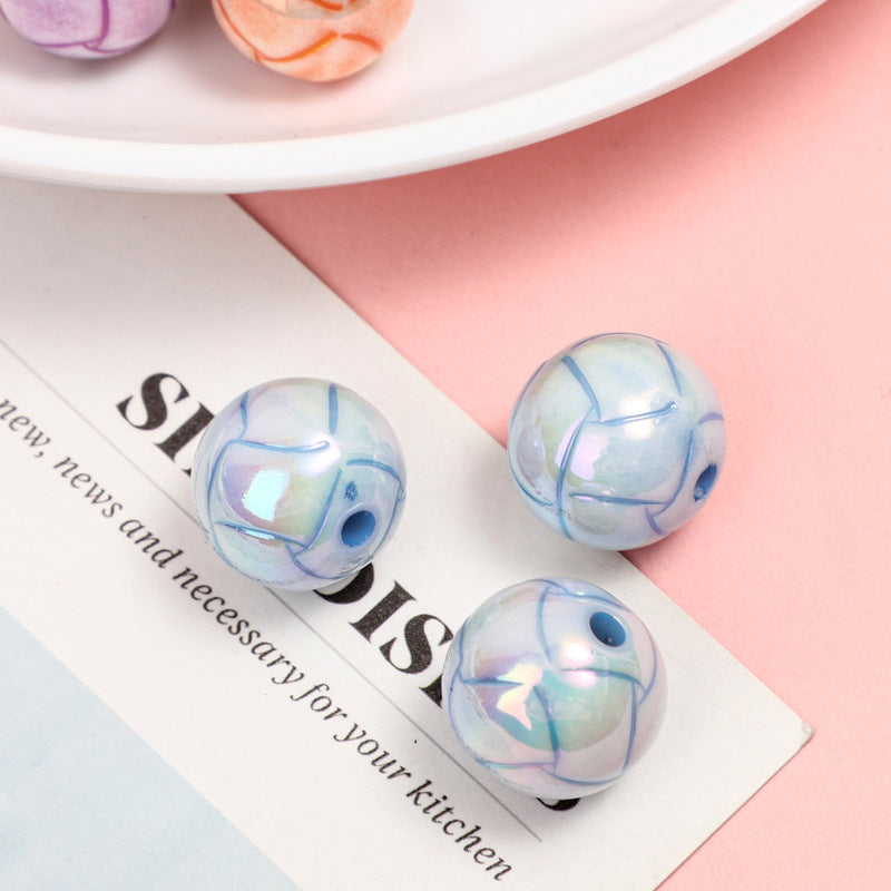 Cuentas de texturas de acrílico de 50 piezas al por mayor de 50 piezas