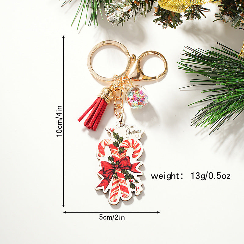 Wholesale Christmas Wooden Keychain