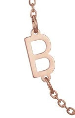 Wholesale 26 Alphabet Gold Up and Down Hole Stainless Steel Necklace