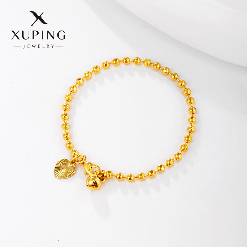 Wholesale Alloy Gold-plated Round Beads, Simple and Fashionable Temperament Bead Bracelet