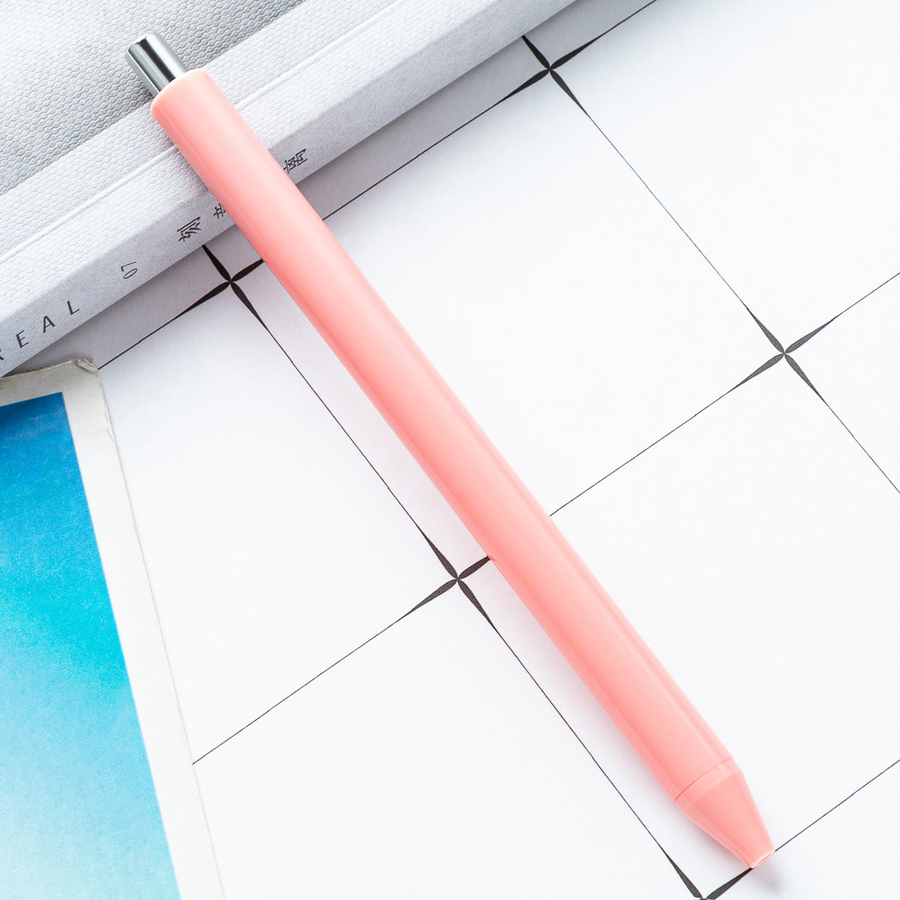 Wholesale Macaron colored press office writing pen