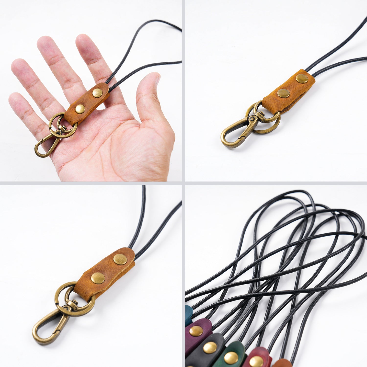 Wholesale Personalized Creative Gifts Retro Cowhide Crafts Key Rope