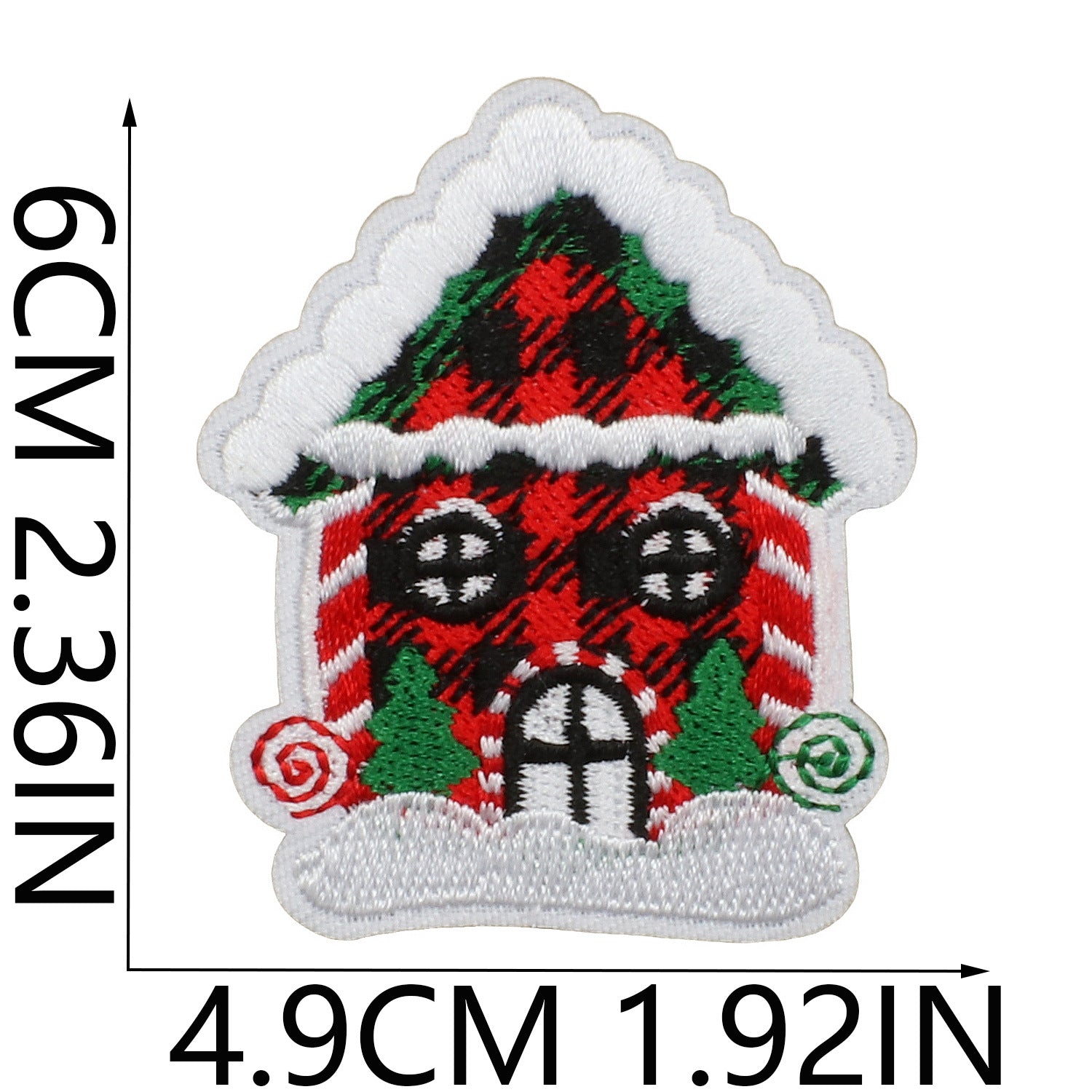 Wholesale Cartoon Christmas Embroidery Patches Festive Tree Snowman Designs Polyester Thread Decorative Accent For Clothing Bags DIY Projects