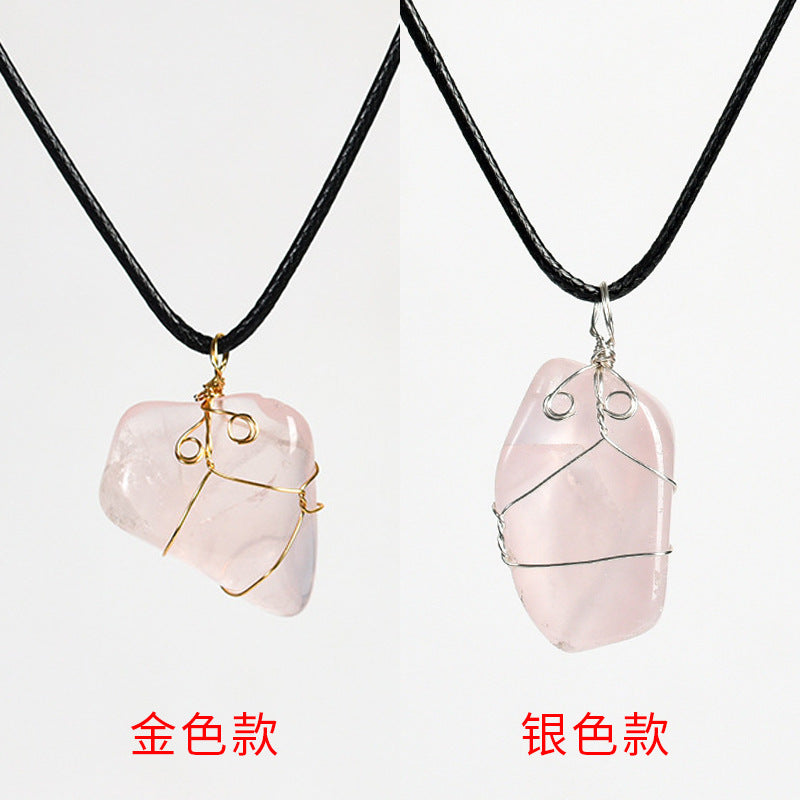 Wholesale Natural Crystal Irregular Stone Necklace
