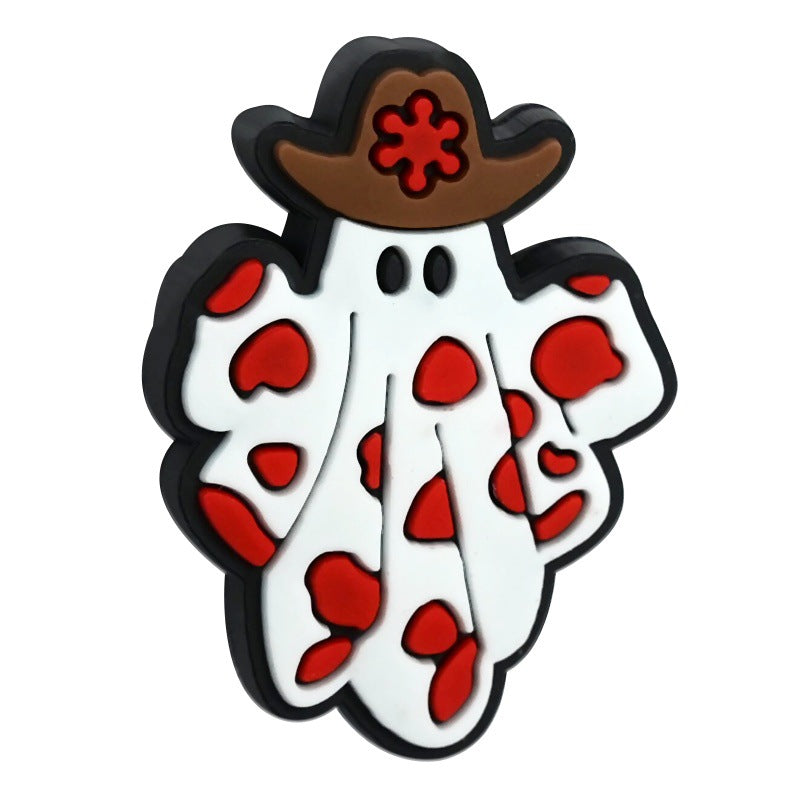 Wholesale Random 100pcs/pack  Cartoon Halloween Series PVC Soft Focal Beads