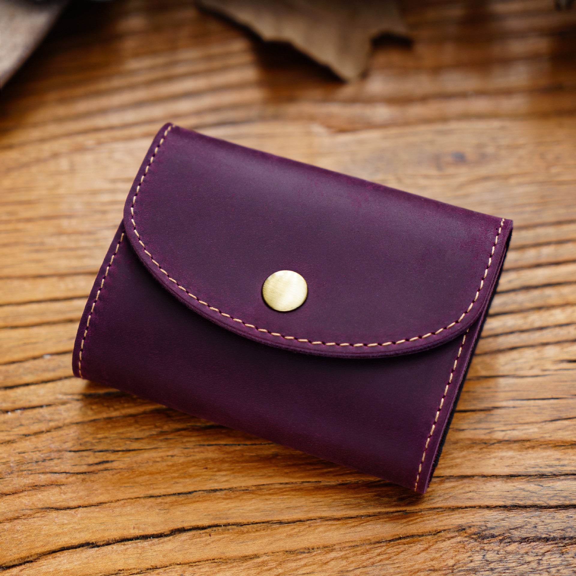 Wholesale Crazy Horse Leather Men's Accordion Wallet