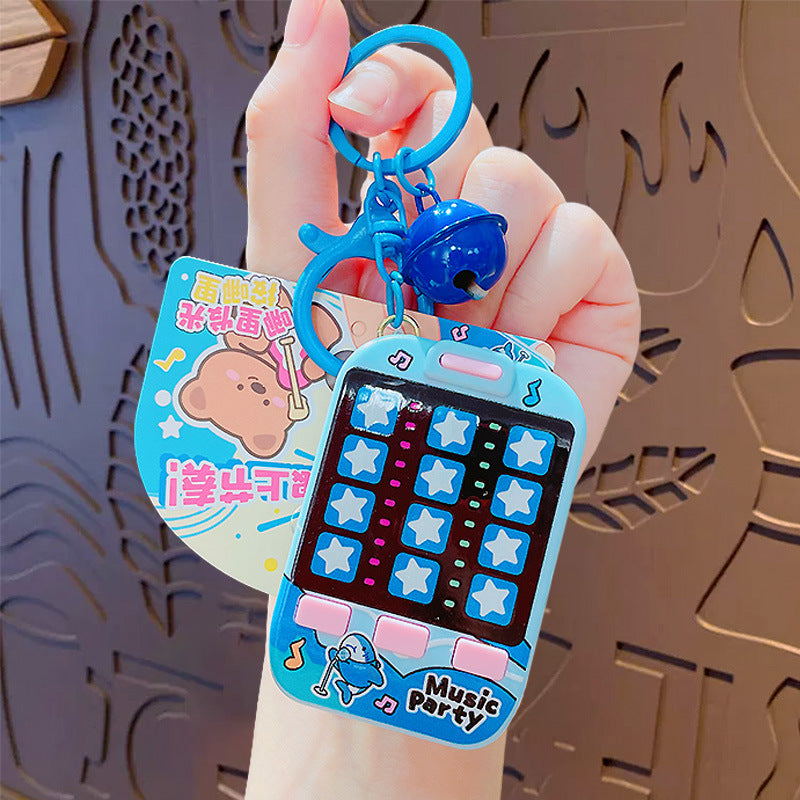 Wholesale Creative cartoon animal dancing rhythm machine keychain