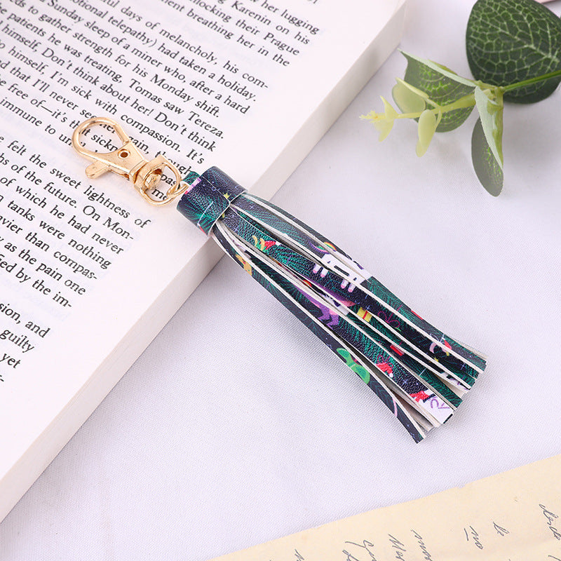 Wholesale Tassel pendant leopard print snake print fashion trend key accessories