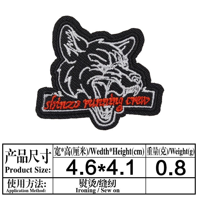 Wholesale embroidered cloth stickers cute cartoon patch five-pointed star puppy bag shoes decorative decals OLY Exclusive