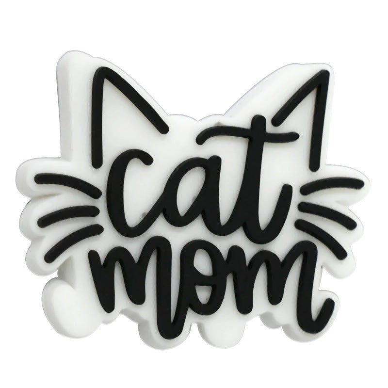 Wholesale  Random 100pcs/pack Cute Cartoon Cat Series PVC Soft Rubber Beads
