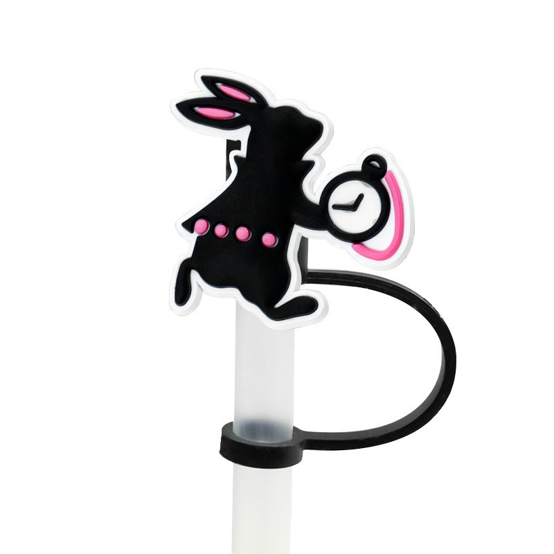Wholesale of 10pcs Cute Silicone Straw Sets