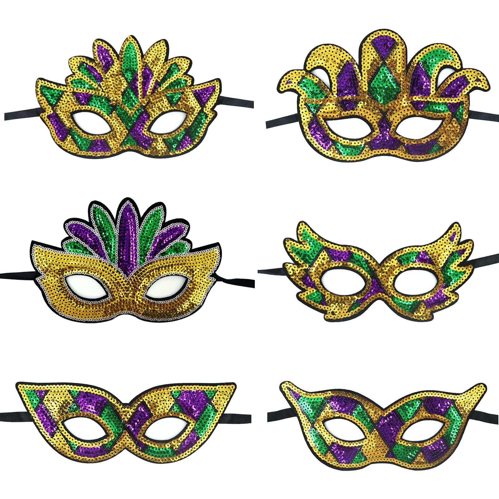 Wholesale Carnival Three Color Headband Mask Necklace Carnival Theme Carnival Prom Party