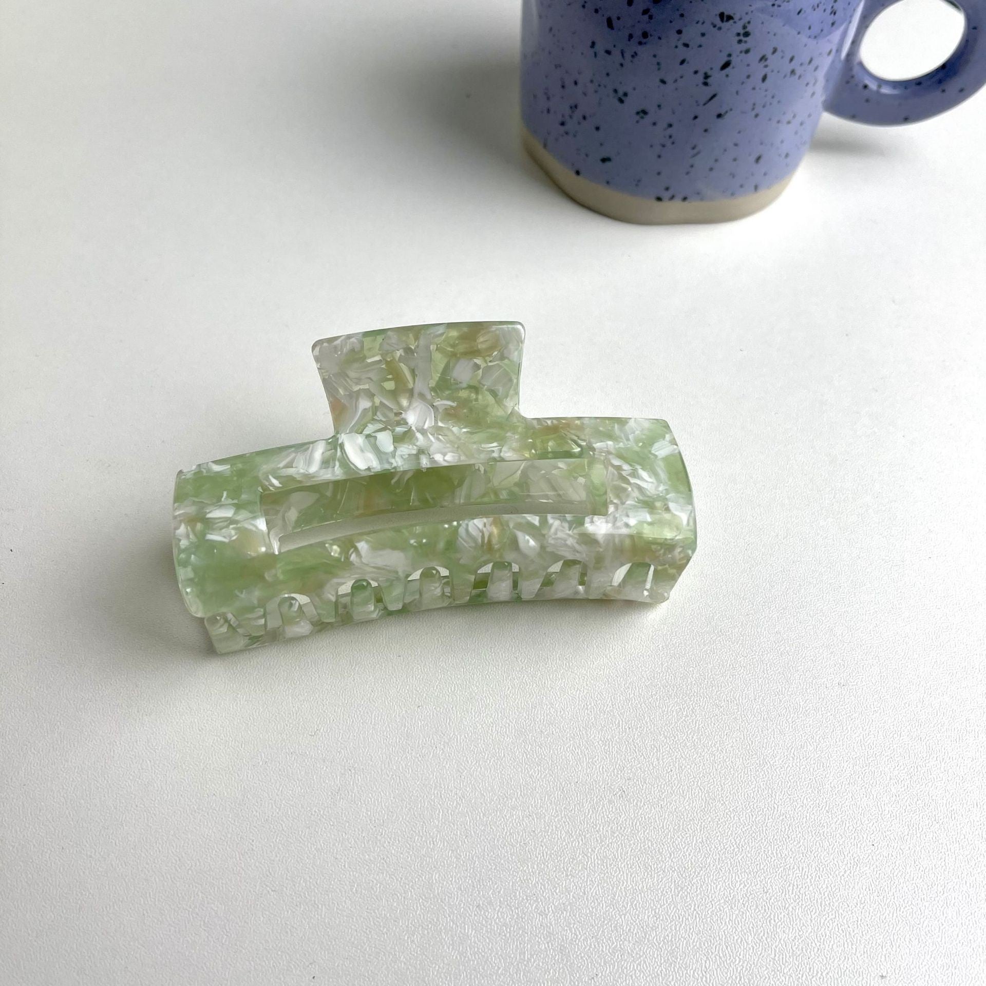 Wholesale Vintage Acetate Leopard Print Large Gripper Clip