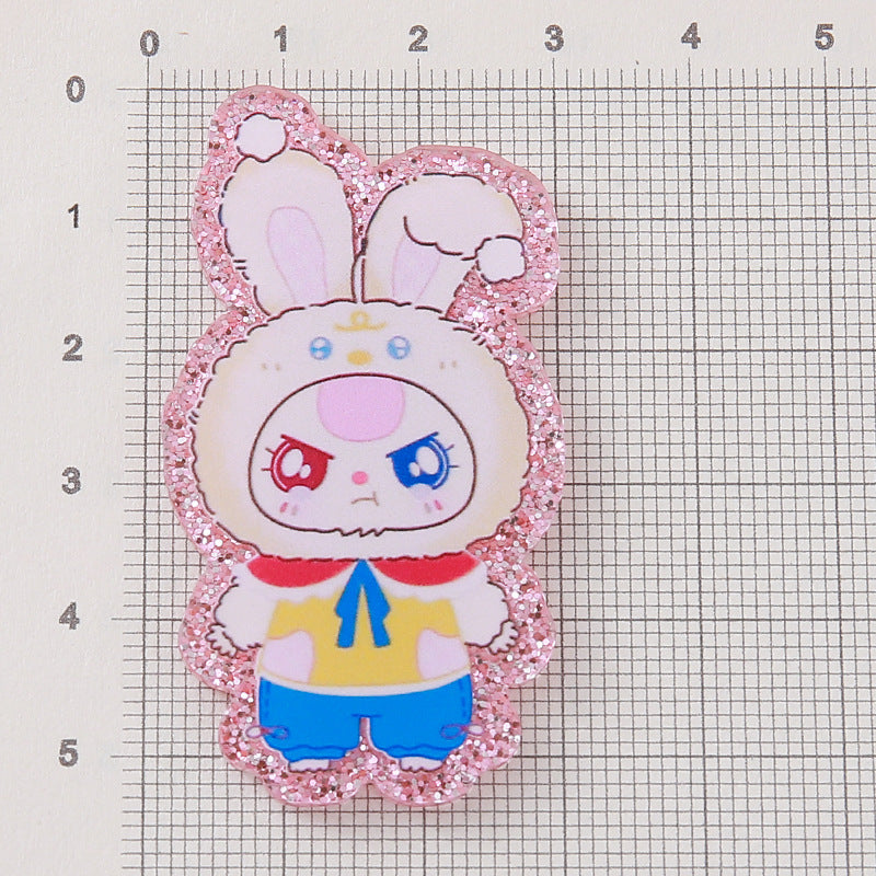 Wholesale 10pcs Colorful and cute cartoon Acrylic Flatback