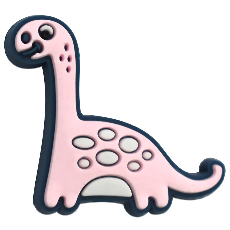 Wholesale 100pcs Cute Dinosaur Series PVC Soft Glue Thick Patch Beads