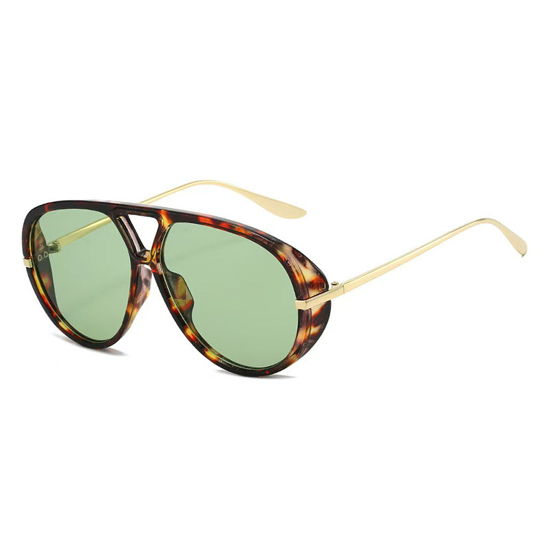 Wholesale  Mirror Double Beam Pilot Sunshade Sunglasses