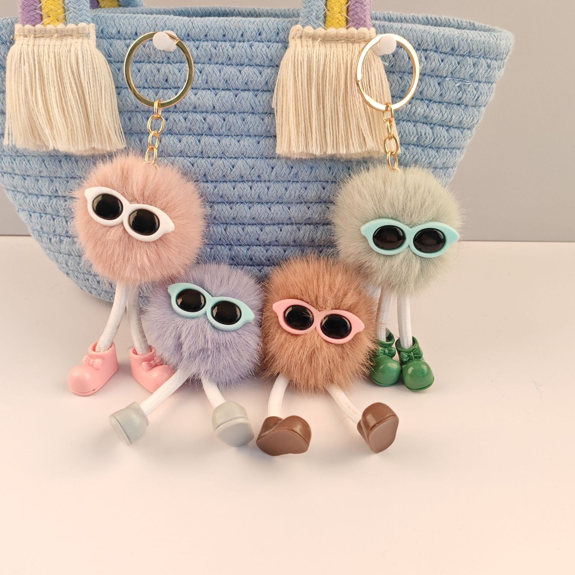 Wholesale 6pcs/pack Long-legged plush doll pendant