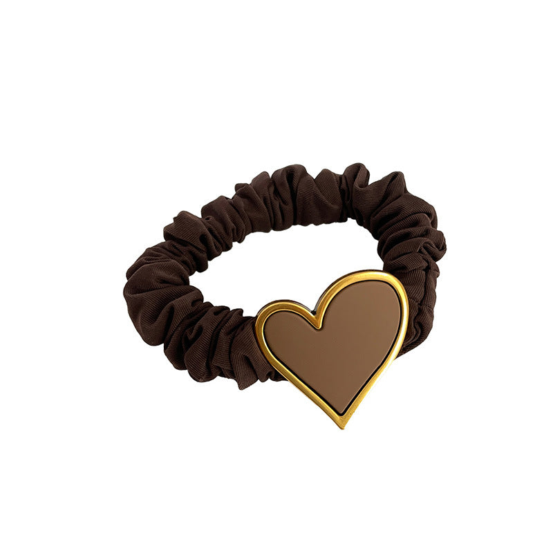 Wholesale Love Champagne Acrylic Hair Scrunchies