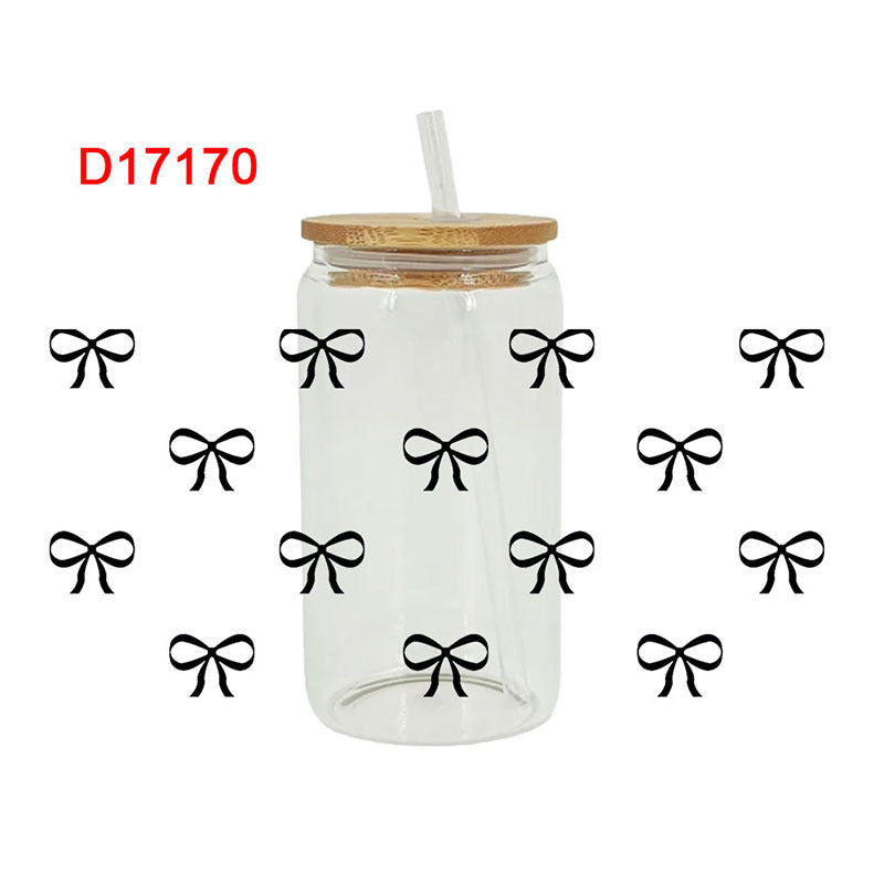 Wholesale Cute cartoon and simple 16oz Cup UV DTF Wrap