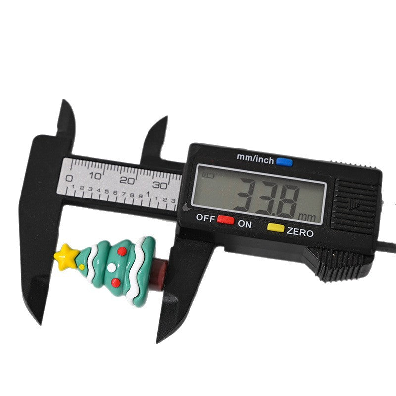 Wholesale 10pcs/pack  Colorful Christmas Tree Beads  3D Focal Beads