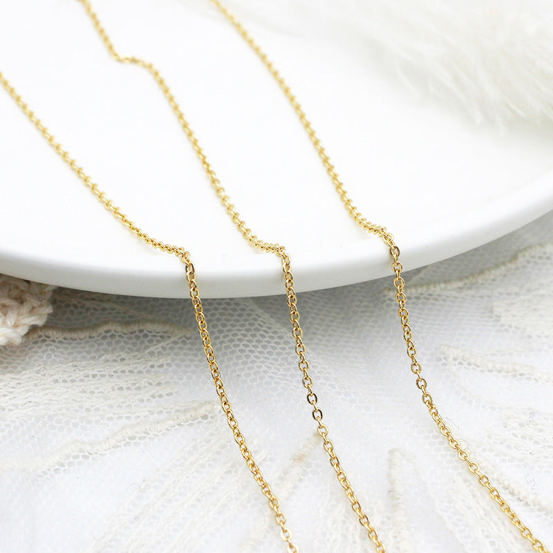 Wholesale of 2PCS Semi-finished Chain Copper DIY Jewelry Accessories