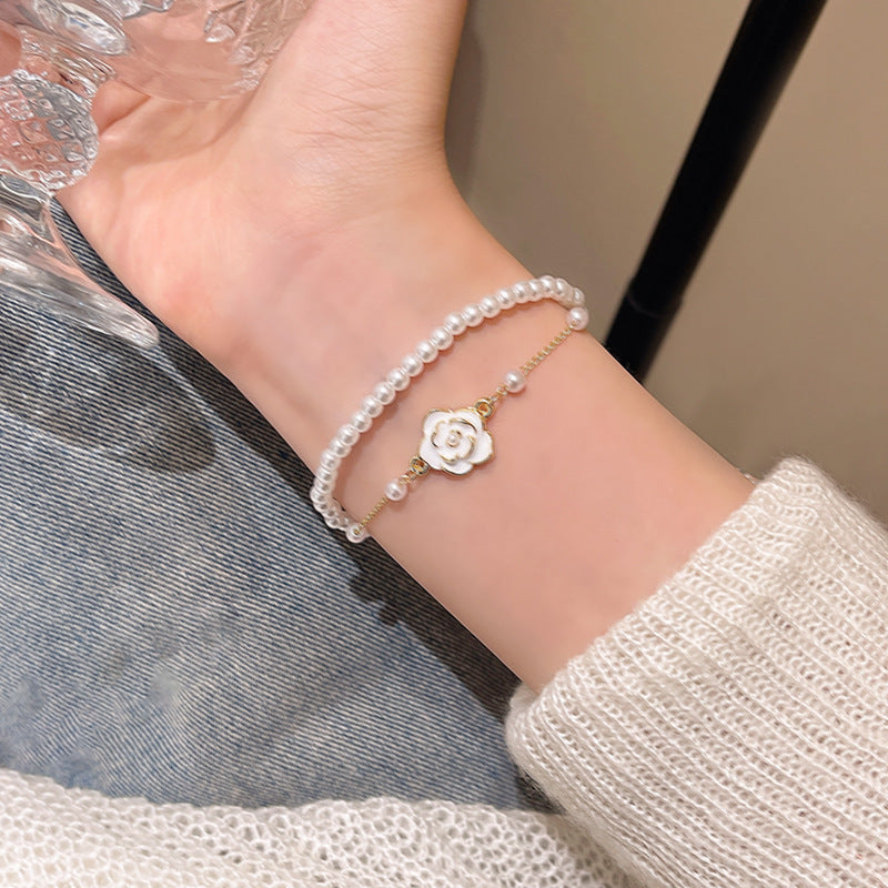 Wholesale Silver baroque pearl bracelet