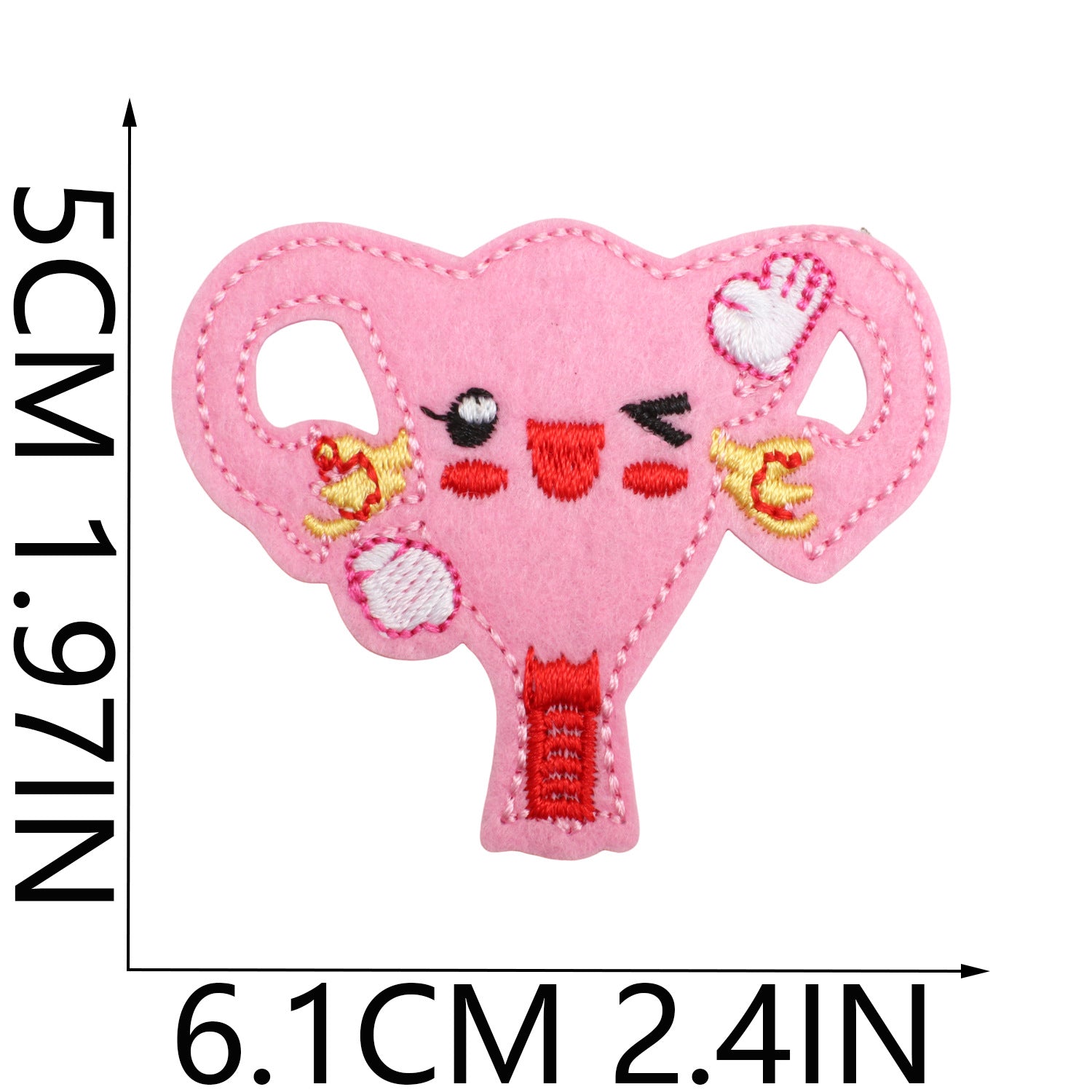 Wholesale Polyester Thread Cartoon Nurse Embroidered Iron On Patch With Syringe Pill Design For Clothing Bag DIY