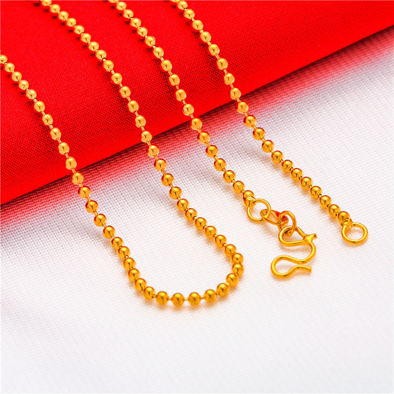 Wholesale Gold-plated water wave snake bone necklace box necklace