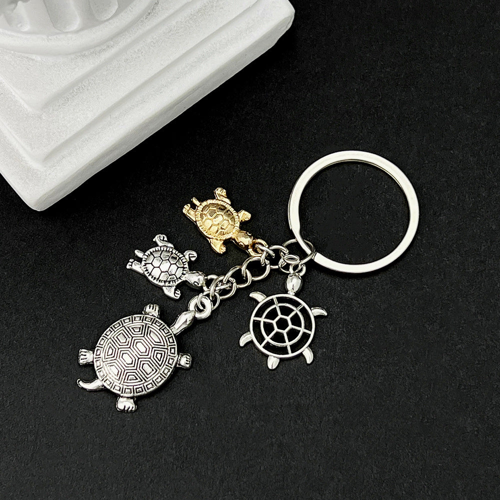 Wholesale turtle car keychain big turtle animal pendant keychain craft small gift