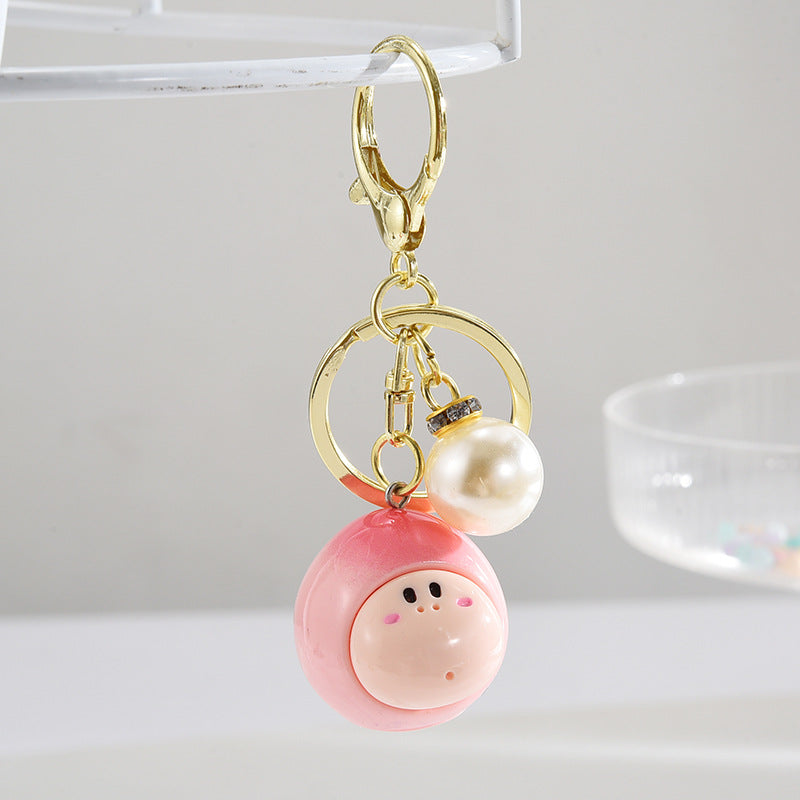 Wholesale Resin Big Face Fruit Keychain
