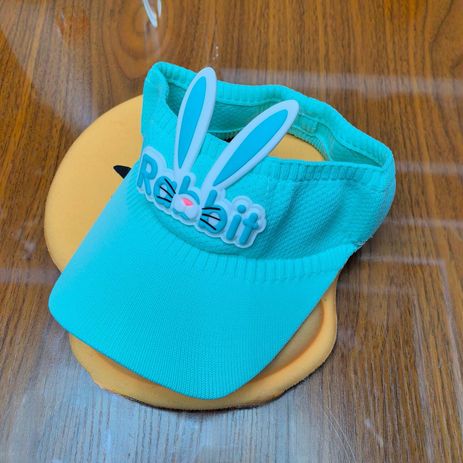 Wholesale Children's Rabbit Ears Hollow Hat Sun Protection Shade Polyester Knitted Hat