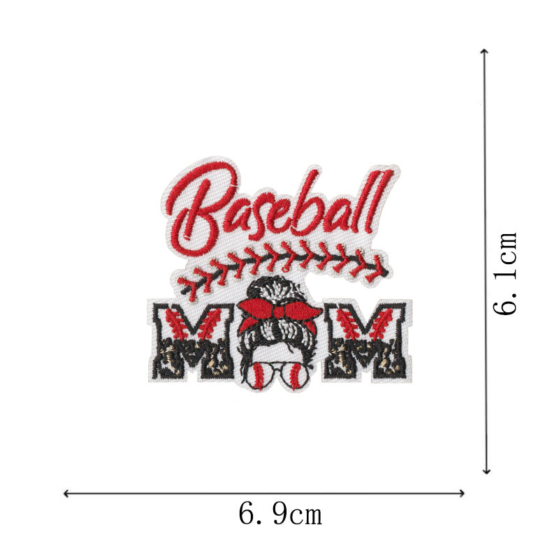 Wholesale Bow Cartoon Baseball DIY Patches