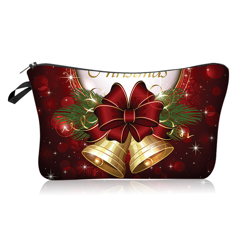 Wholesale Christmas Polyester Cosmetic Bag