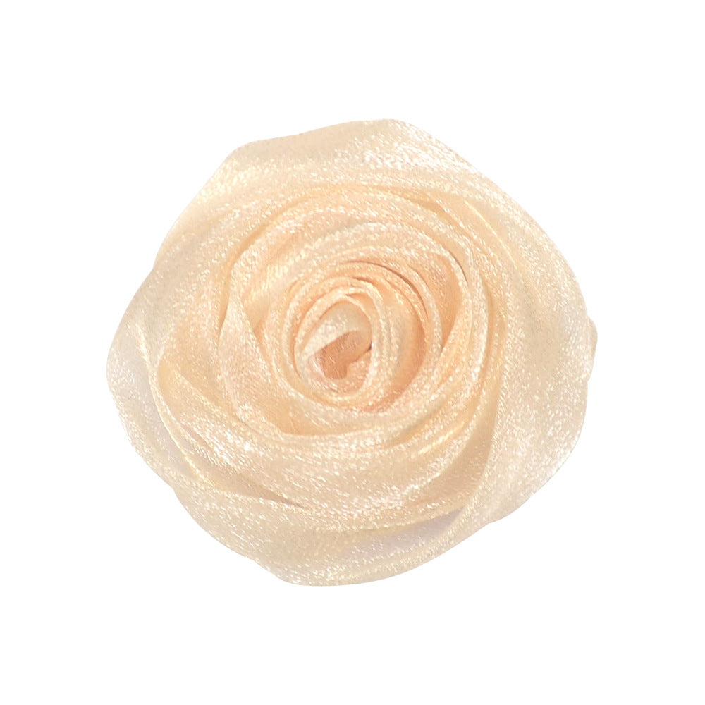 Wholesale Organza Three-dimensional Rosebud DIY Accessories
