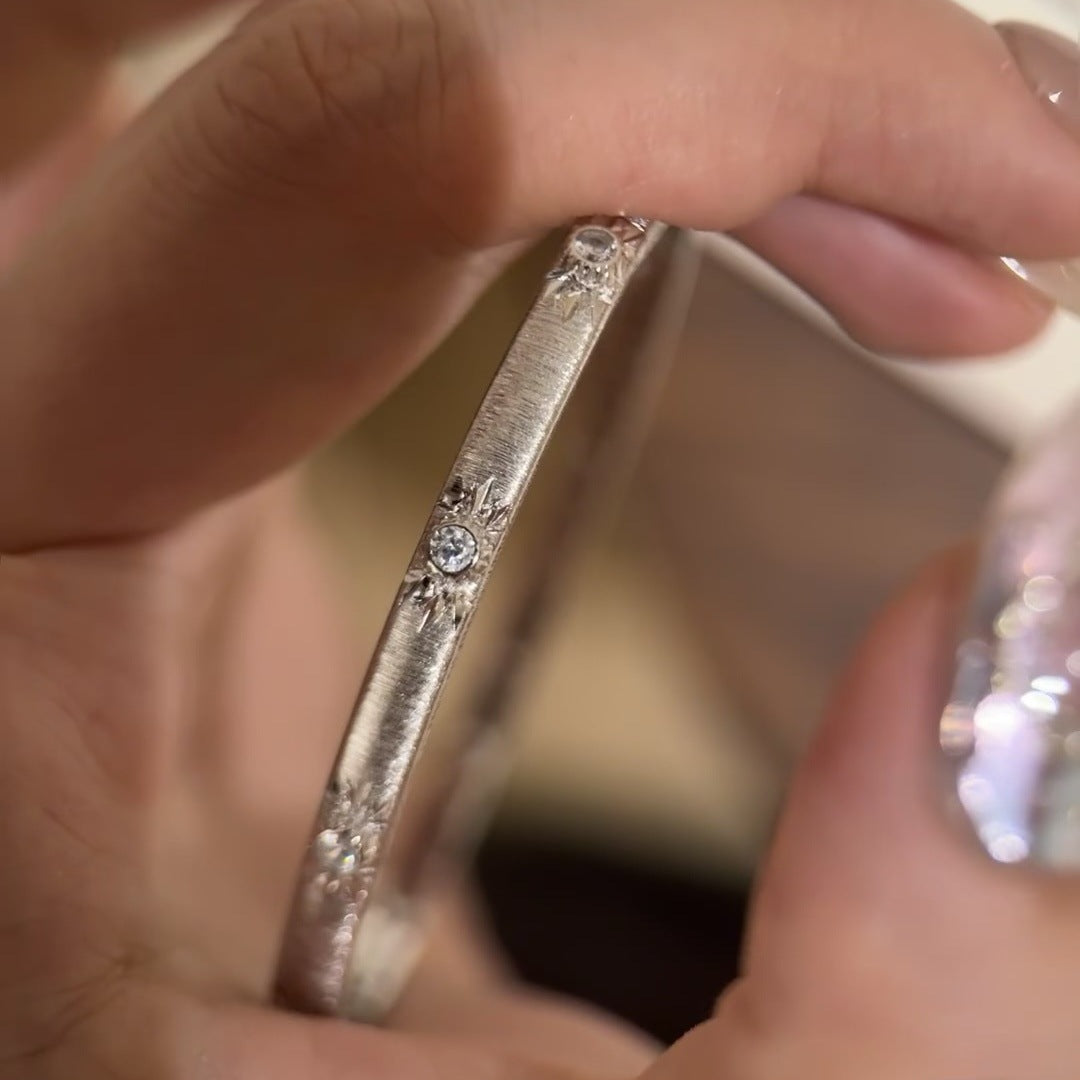 Wholesale Rhinestone star brushed bracelet