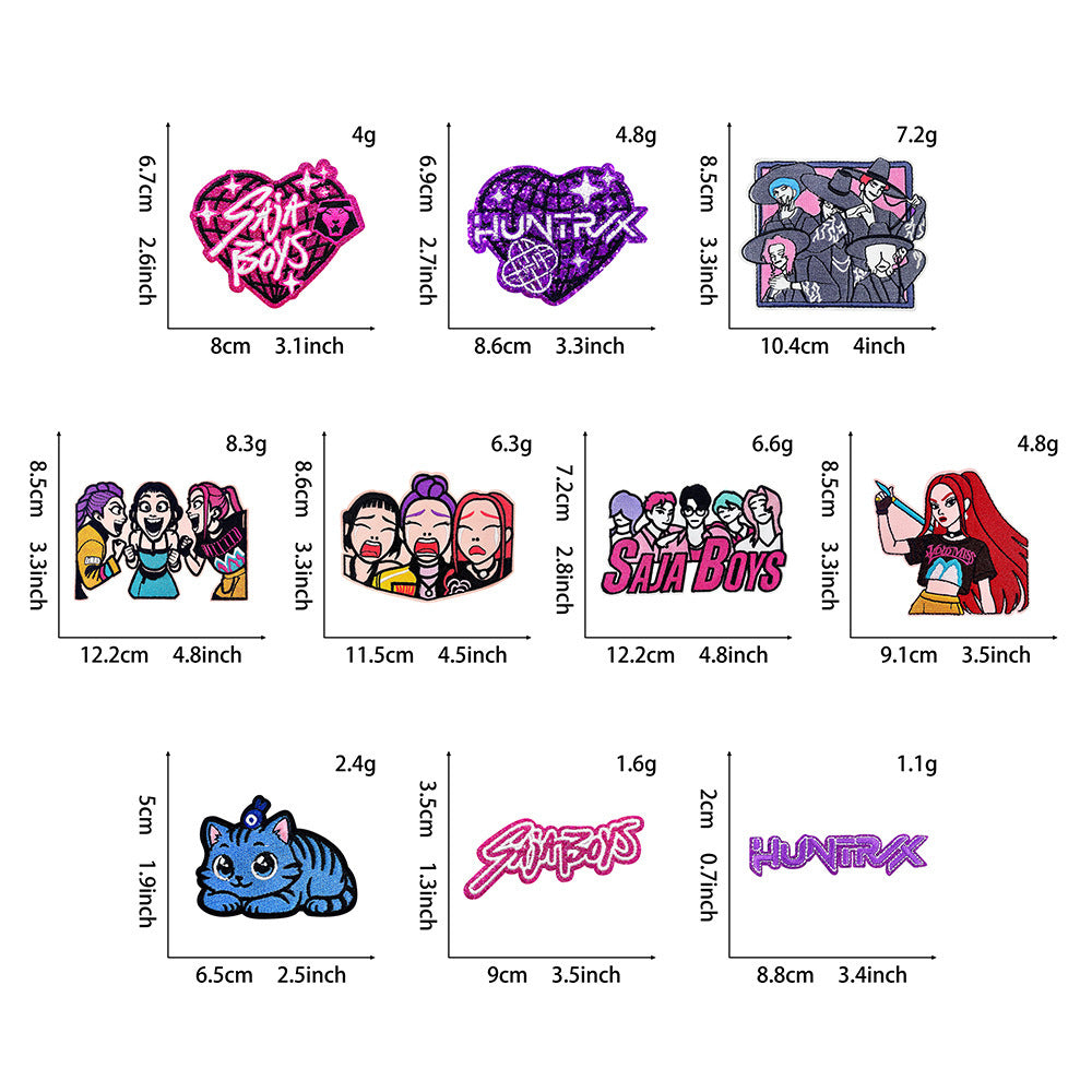 Wholesale Cartoon Cute Styling Girl Embroidery DIY Patches OLY Exclusive
