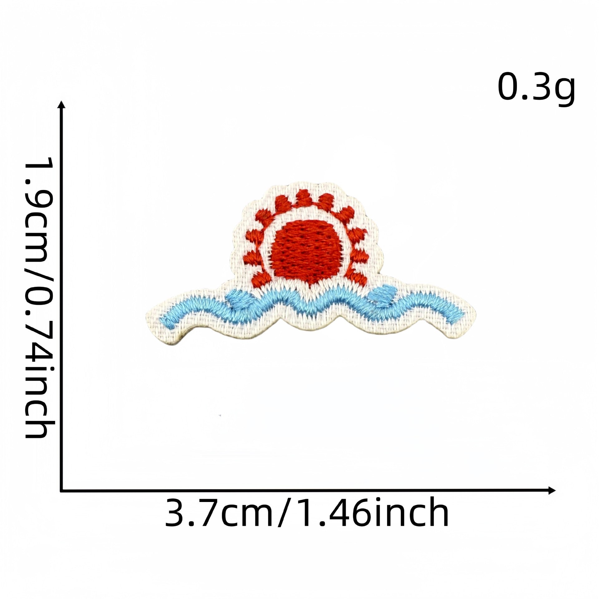 Wholesale Modern Cartoon Ocean Life Embroidered Patch Iron On Applique For Shoes Hats Fashion DIY Accessory