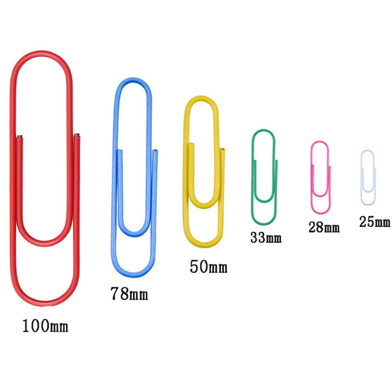 Wholesale Color paper clip 100mm large paper clip plastic-coated paper clip metal 10cm extra large paper clip