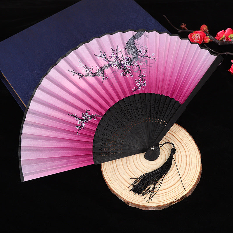 Wholesale Ancient Style Classical Cloth Folding Fan