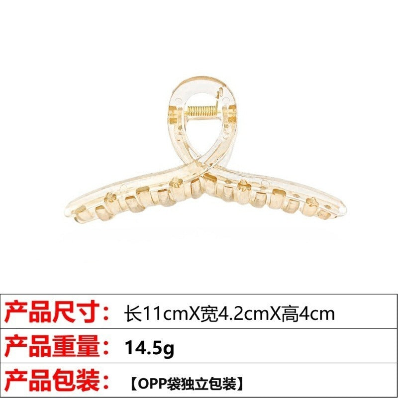 Wholesale Jelly color ribbon cross shark clip