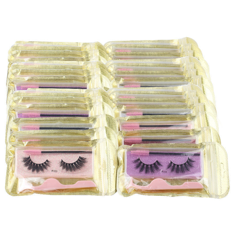 Wholesale 3D false eyelashes natural thick
